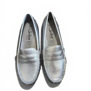 Srebrny Mokasyn Damski SANTORIO SANT-68 Silver