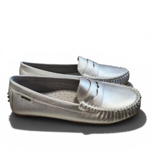 Srebrny Mokasyn Damski SANTORIO SANT-68 Silver
