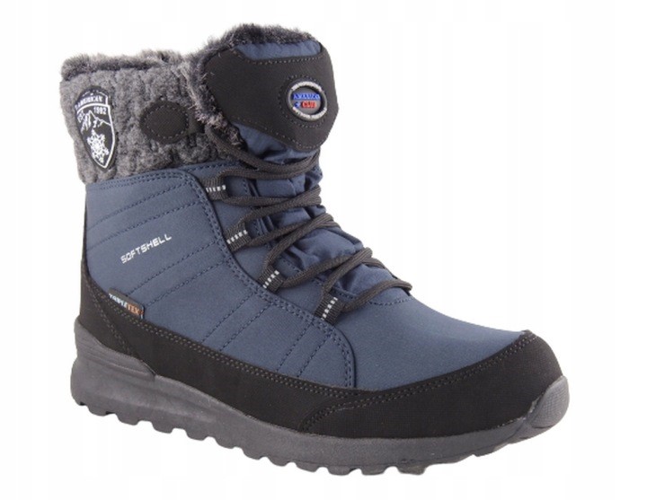 Śniegowce Damskie Softshell American Club SN27/24 Waterproof – Navy (1387) - obrazek 2