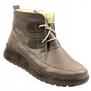 Damskie botki Helios Komfort 795, khaki (2283)
