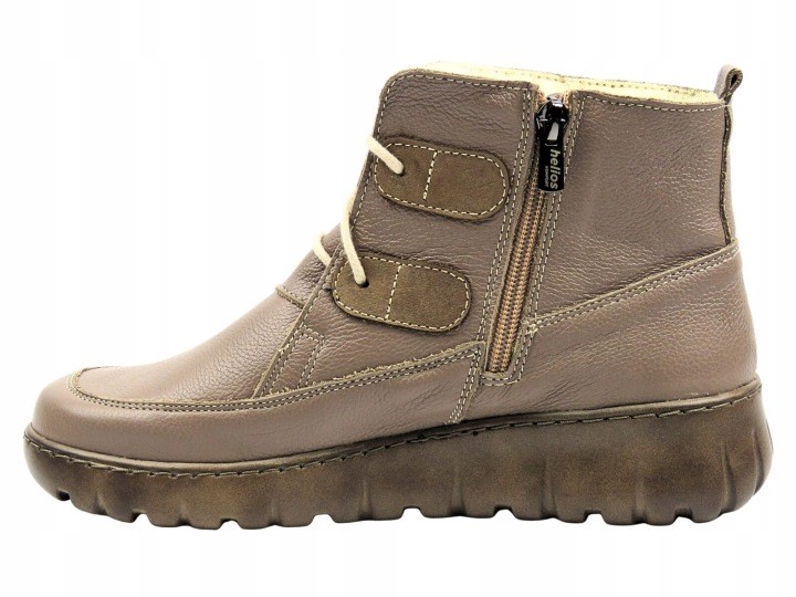 Damskie botki Helios Komfort 795, khaki (2283) - obrazek 4