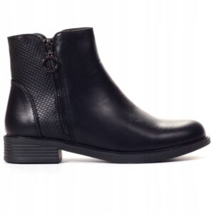 Botki damskie Mulanka MR-13 Czarne (1317)