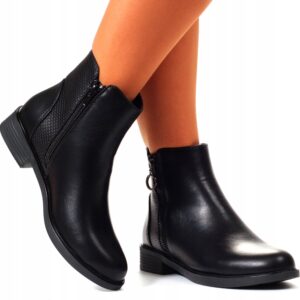 Botki damskie Mulanka MR-13 Czarne (1317)