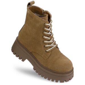 Skórzane Botki Damskie Big Star  SS274527 Camel (2273)