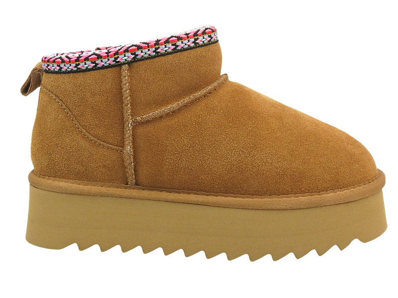 Damskie Śniegowce Skórzane Sokolski YAN Z24-530 – Kolor Camel (2922405235307 - obrazek 7