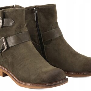Botki Damskie Ocieplane Potocki 25-12739GN – Zielony/Khaki (2165)